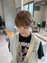 マイン(mine)&nbsp;ショート/ハイトーンショート/ベージュカラー/ワンブリーチ