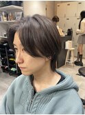 メンズ 韓国 センターパート ウルフ TOMOKI