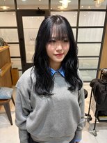 ニール(Neale.)&nbsp;黒髪ブルーブラック11.27