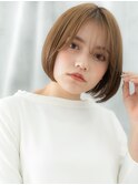 透明感ことりベージュ乾かすだけショートボブs古河20代30代