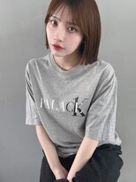 フッズ(HOODS)&nbsp;ボブ　シースルーバング　顔周りレイヤーカット