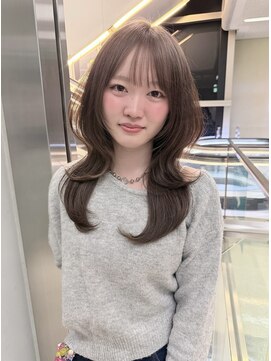 アクシス 栄ガスビル店(`AXIS) 【 Rin 】イメチェン/ピンクベージュ/前髪/名古屋栄矢場町