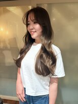 アクシス 栄店(`AXIS)&nbsp;イメチェン/ピンクベージュ/アンブレラカラー/前髪/栄矢場町