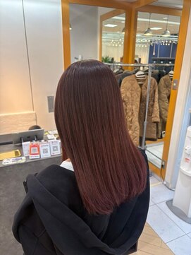ユニ バイ マグ 長野店(Uni.by Mag) 暖色カラー×透明感艶カラー小顔レイヤーカット