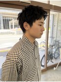 ○スパイキーショート/アップバング/ショートパーマ/高知/メンズ