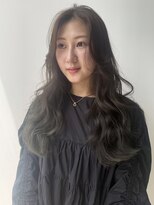 ロックス バイ マグ 松本(rocks BY MAG)&nbsp;大人美人アッシュオリーブグレージュアッシュ韓国風巻きモテ髪