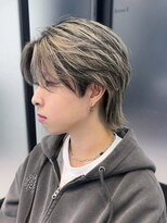 ウーズ ハラジュク(Ooze.HARAJUKU) ハッシュカットグレージュデザインカラーツートーンカラー原宿
