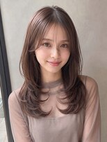 カバーヘア アカデミー 北浦和西口店(COVER HAIR ACADEMY)&nbsp;秋カラーブリーチなしハッシュカット韓国レイヤーロングp北浦和