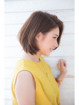 ガーデントウキョウ(GARDEN Tokyo) 小顔斜めバング＆厚めバングのマーメイドアッシュハニーヘア