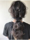 大人可愛いウェーブポニーテールアレンジ【el CERCA高田馬場】