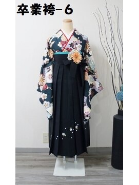 きものサロン すずめ屋 レンタル番号　卒業袴-6（袴、帯の色は選択可）