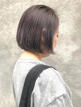 ニア 清澄白河(nir) 〈清澄白河 半個室〉ぷつっとボブ/ラベンダーグレー