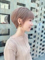 ロンド ストラーダ 心斎橋(Lond strada)&nbsp;ショート×ハイライト白髪ぼかし×シルキーベージュ[心斎橋]