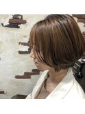 丸みショートボブスタイル