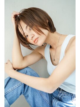 ギークス(GEEKS) 【GEEKS渋谷】前髪なしショート/クールショート/こなれヘア/小顔