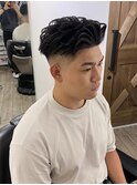 メンズ短髪パーマの2ヶ月後 超合金ヘア フェードパーマ