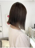 前下がりの切りっぱなしボブ☆ハイライト