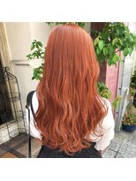 ボアップ 京橋店(boappu)&nbsp;#オレンジカラー# オレンジベージュ#韓国ヘア# ケアブリーチ