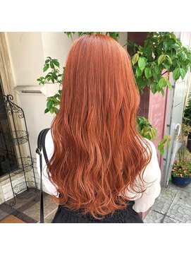 ボアップ 京橋店(boappu) #オレンジカラー# オレンジベージュ#韓国ヘア# ケアブリーチ