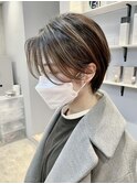 ナチュラルシャドールーツ×ショートヘア 【福岡 聖容】