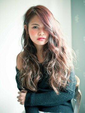 モニカ 横須賀中央店(Monica) 耳かけアレンジ モードロングパーマ【横須賀中央】