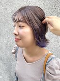 パープルイヤリングカラー