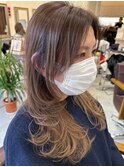 大人グラデーションハイライトベージュ