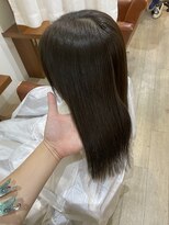 ソワン ドゥ ブレス エルネ 立花店(soin de brace elne)&nbsp;オリーブブラウン/ブリーチなし/透明感カラー/赤み消しカラー