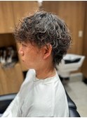 メンズ波巻きツイスパ