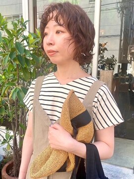 モク 大阪梅田店(MOK) 【ボリューム自在】ボブ風パーマ