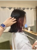 ピンクパープルインナーカラー