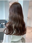 秋色オリーブカラー透明感カラーくすみベージュ小顔_ba532031