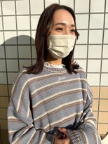 クレール グラン 富塚(ｃｌａｉｒ，ｅ gran)&nbsp;切りっぱなし/セミロング/ブリーチなし/レッドブラウン