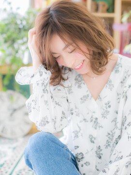 カバーヘア ブリス 北浦和(COVER HAIR bliss) 細めハイライト乾かすだけ抜け感小顔ボブc6北浦和20代30代40代