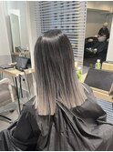 バレイヤージュ☆ホワイトシルバー