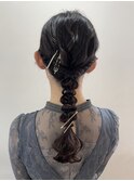 編み下ろしヘアセット