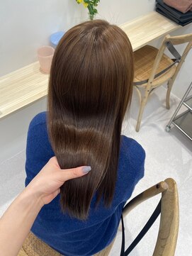 ハニー 町田(HONEY) 髪質改善バイカルテ美髪ストレートベージュ透明感カラーレイヤー