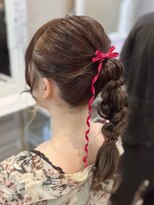 ヘアセットサロン ミント(Hair set salon MINT)&nbsp;編みおろしポニー