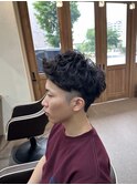 メンズスタイル【アップバングパーマ】