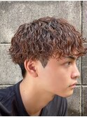 シャドウパーマメンズカットスパイラルパーマツイスパ波巻き