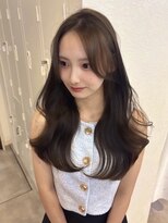 リト(riTo) 20代暗めカラーデザインカラーロングオリーブグレージュベージュ