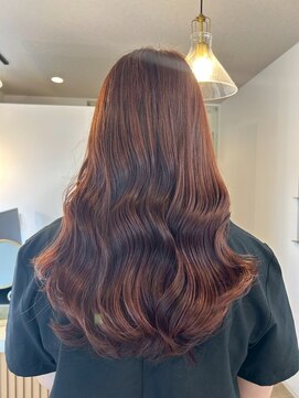 ミルヘアデザイン(mil hair design) 髪質改善カラー　艶カラー　ブラウンカラー　ミディアム