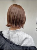 大人可愛い20代30代40代小顔ひし形ボブ外ハネボブ
