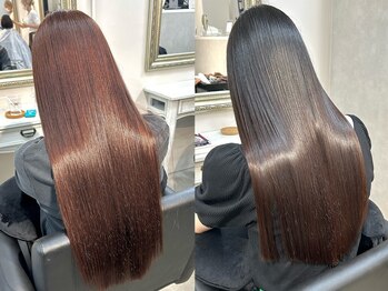 ソワンドゥブレスシエン 堀江店(soin de brace CIEN)の写真/ブリーチ毛/エイジング毛も◎内側から潤う髪質改善で根元から毛先までまとまる美髪に【髪質改善/縮毛矯正】
