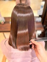 ヘアリゾート粋 ティガ 池袋店(tiga) 透明感ブラウンベージュ/艶髪/髪質改善/セミロング