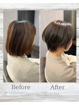 ティーリング(T ring)&nbsp;ボブ→ショートヘア