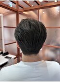 MEN’S/リバースセンターパート/ニュアンスパーマ/海浜幕張
