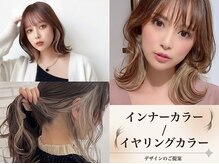  【艶髪を諦めない】ブリーチ最小限で贅沢な発色。髪を労りながら楽しむインナーカラー/ちょっとお洒落に