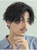 フェザーパーマセンターパートウルフカットシャドウパーマ