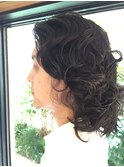 ツーブロックロングパーマ